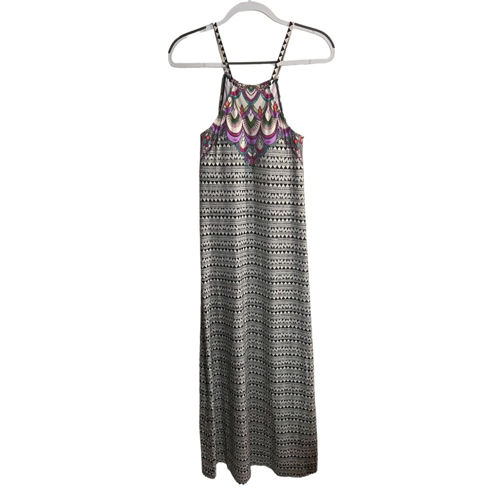 Laundry By Shelli Segal Halter Maxi Dress EUC
